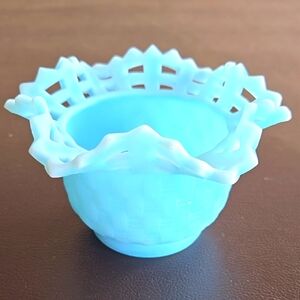 Fenton Basket Weave Bowl